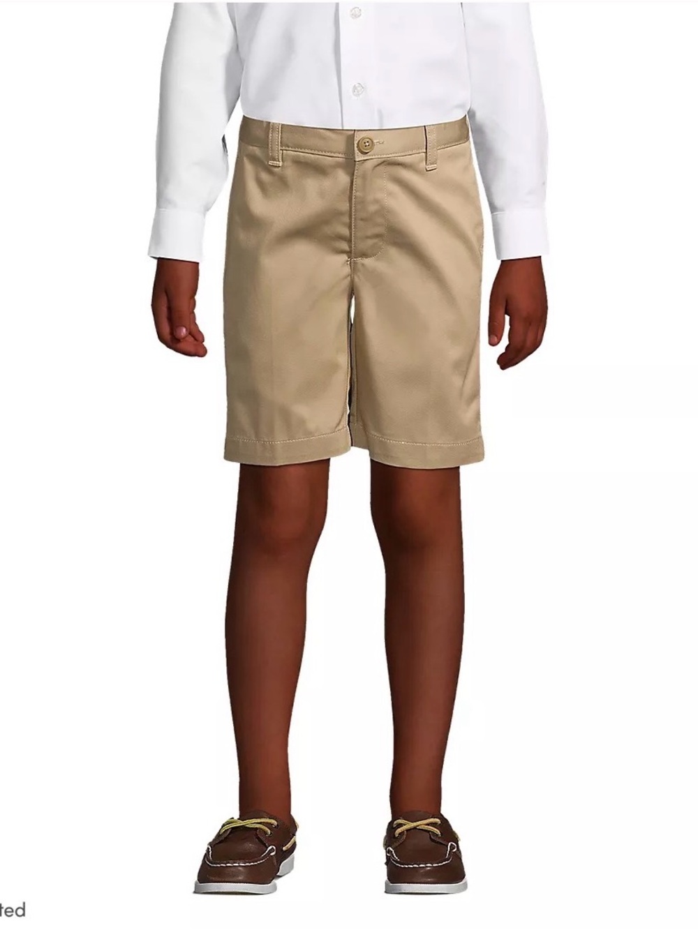 Lands End School Uniform Boys Slim 100% Cotton Chino Shorts NWT Size 5